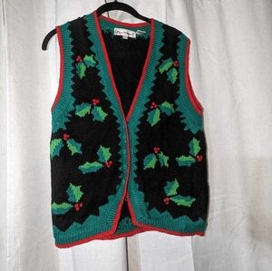 Vintage Knitted Holly Sweater Vest